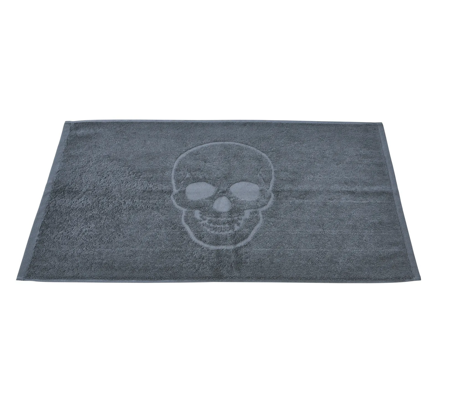 tapis de bain tête de mort  - anthracite