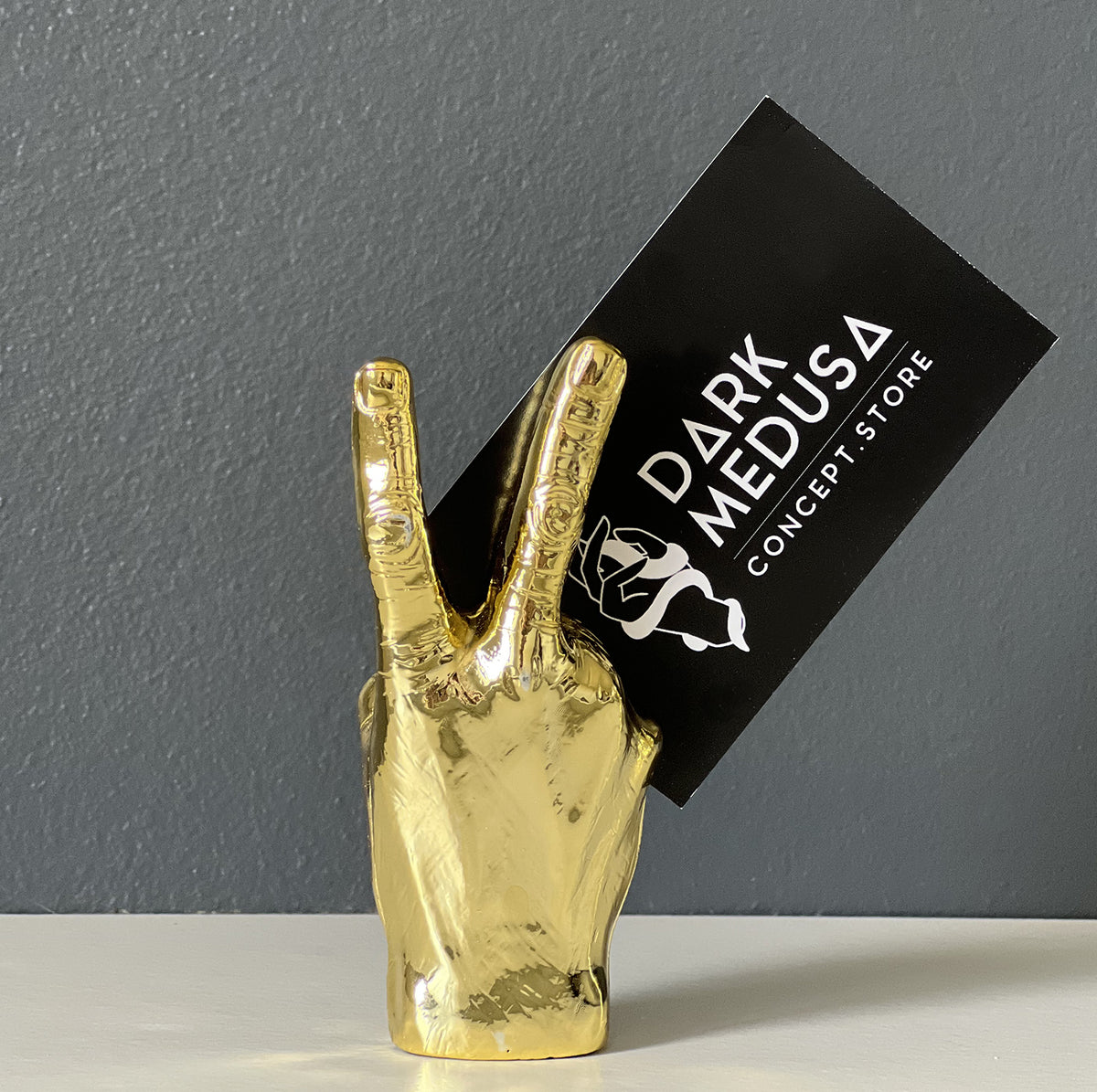 mini support photo peace doré avec carte