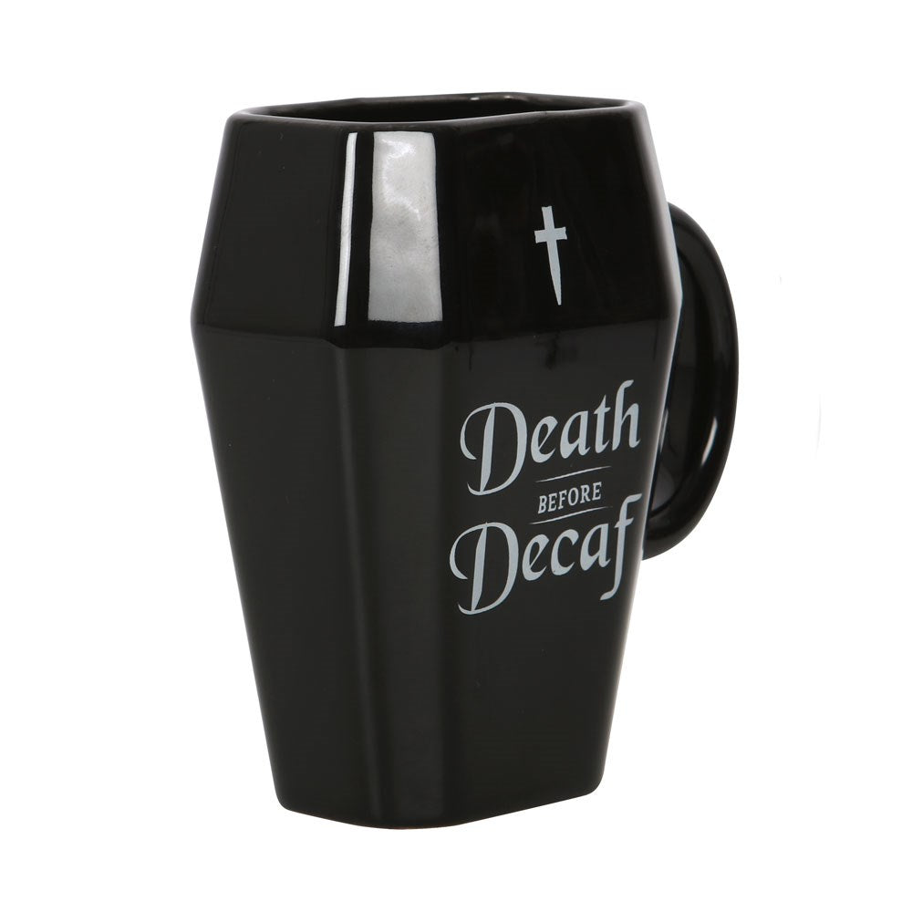 
                  
                    Tasse cercueil “Death Before Decaf”
                  
                