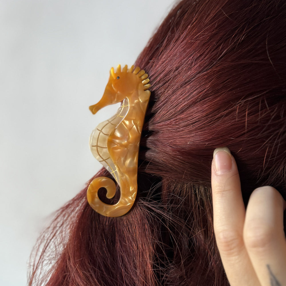 Pince à cheveux hippocampe