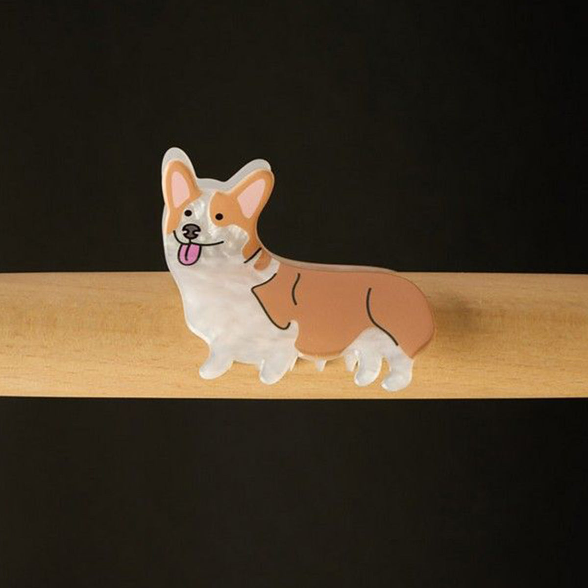 pince à cheveux corgi 