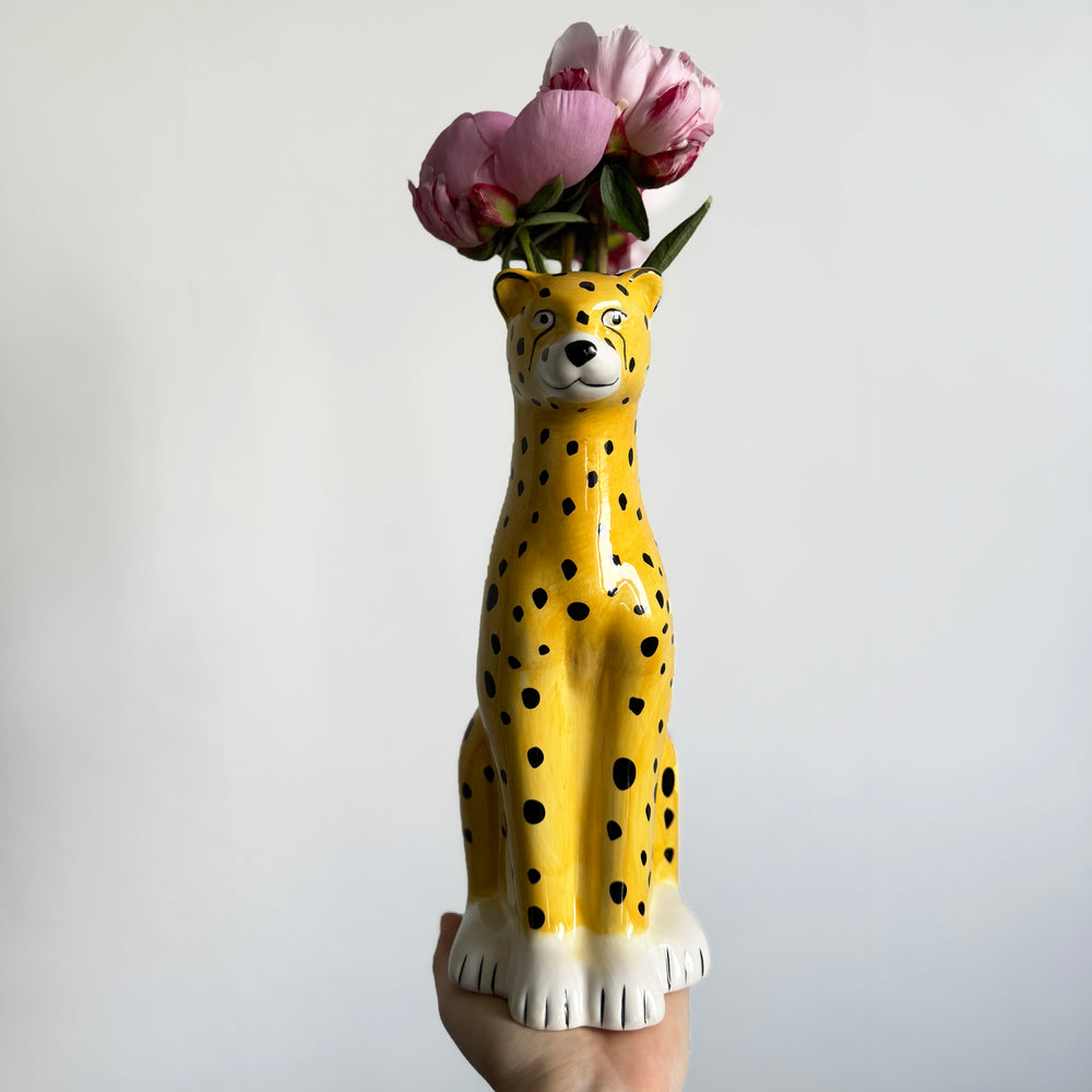 vase léopard