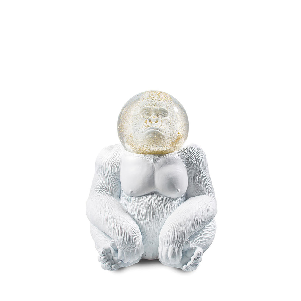 
                  
                    Décoration gorille blanc - Boule à neige
                  
                